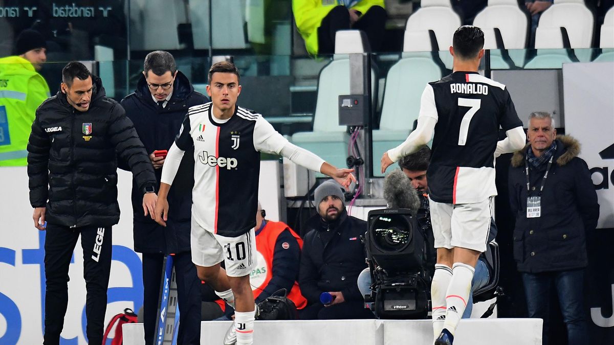 La sostituzione tra Cristiano Ronaldo e Paulo Dybala in Juve-Milan