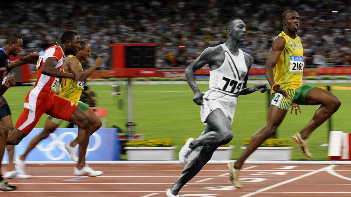 Jesse Owens et Usain Bolt, protagonistes de moments marquants aux Jeux Olympiques d'été.