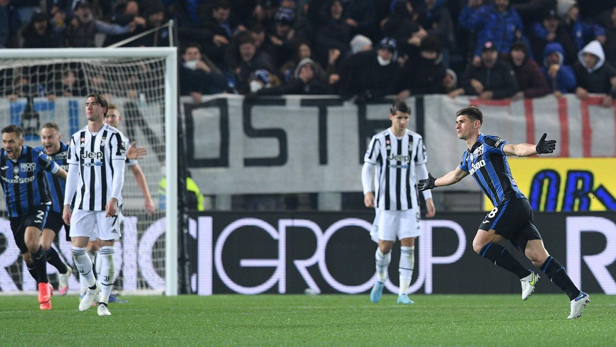 Malinovskyi esulta per il gol in Atalanta-Juventus - Serie A 2021/2022 - Imago pub not in UK