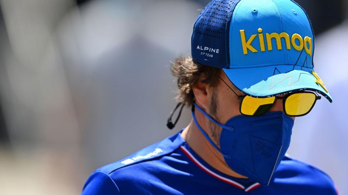 Fernando Alonso (Alpine) au Grand Prix d'Espagne 2021