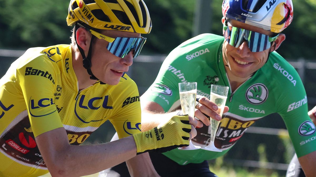 Vingegaard en Van Aert bleven tijdens de Tour maar proosten op nieuwe successen