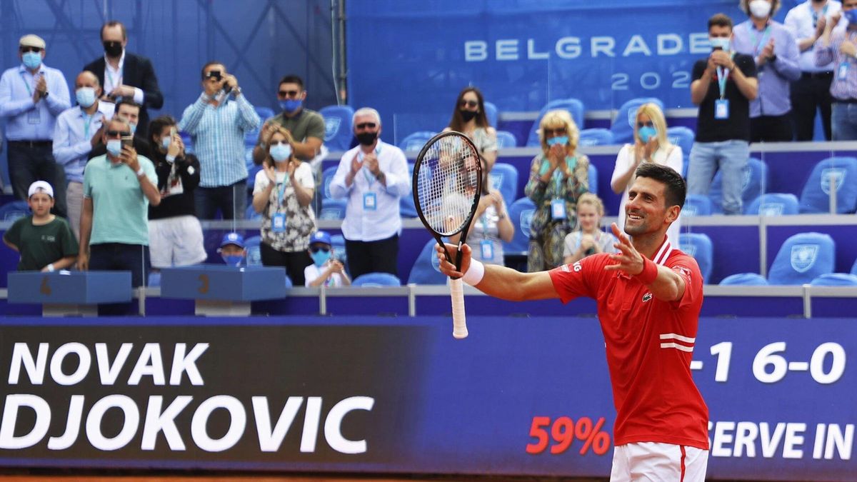 Novak Djokovic à Belgrade en 2021