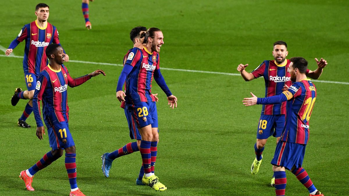 Jubel beim FC Barcelona: Die Katalanen gewannen ihr Heimspiel gegen SD Huesca