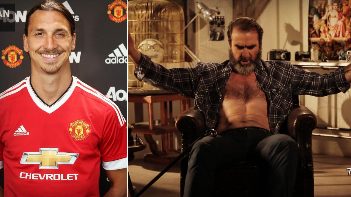 Zlatan Ibrahimovic Kontert Eric Cantona Werde Gott In Manchester Eurosport
