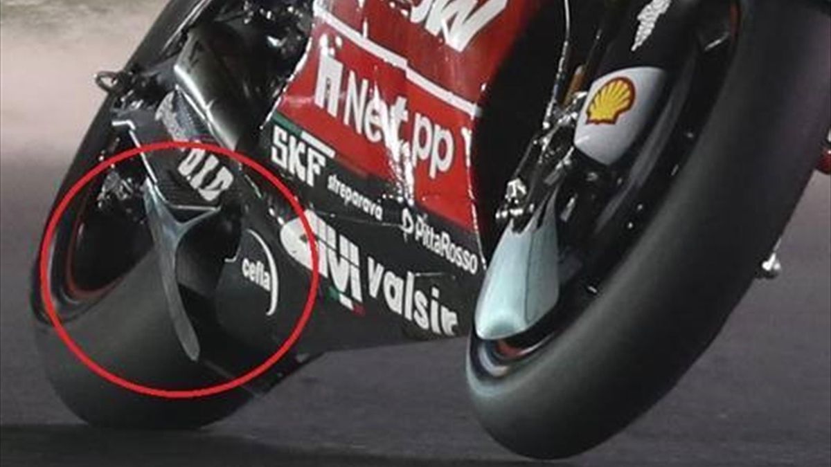 L'appendice incriminata sulla Ducati che ha portato i team a presentare reclamo in Direzione Gara, MotoGP