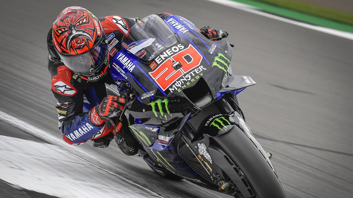 Fabio Quartararo (Yamaha) dans le cadre du Grand Prix de Grande-Bretagne 2021
