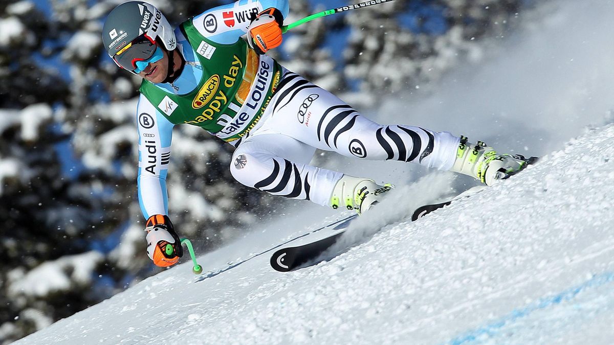 Josef Ferstl fährt im Abfahrtstraining in Lake Louise auf Platz neun