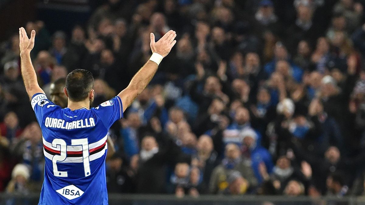 Football News Quagliarella Strikes For 11th Serie A Match In A Row Eurosport