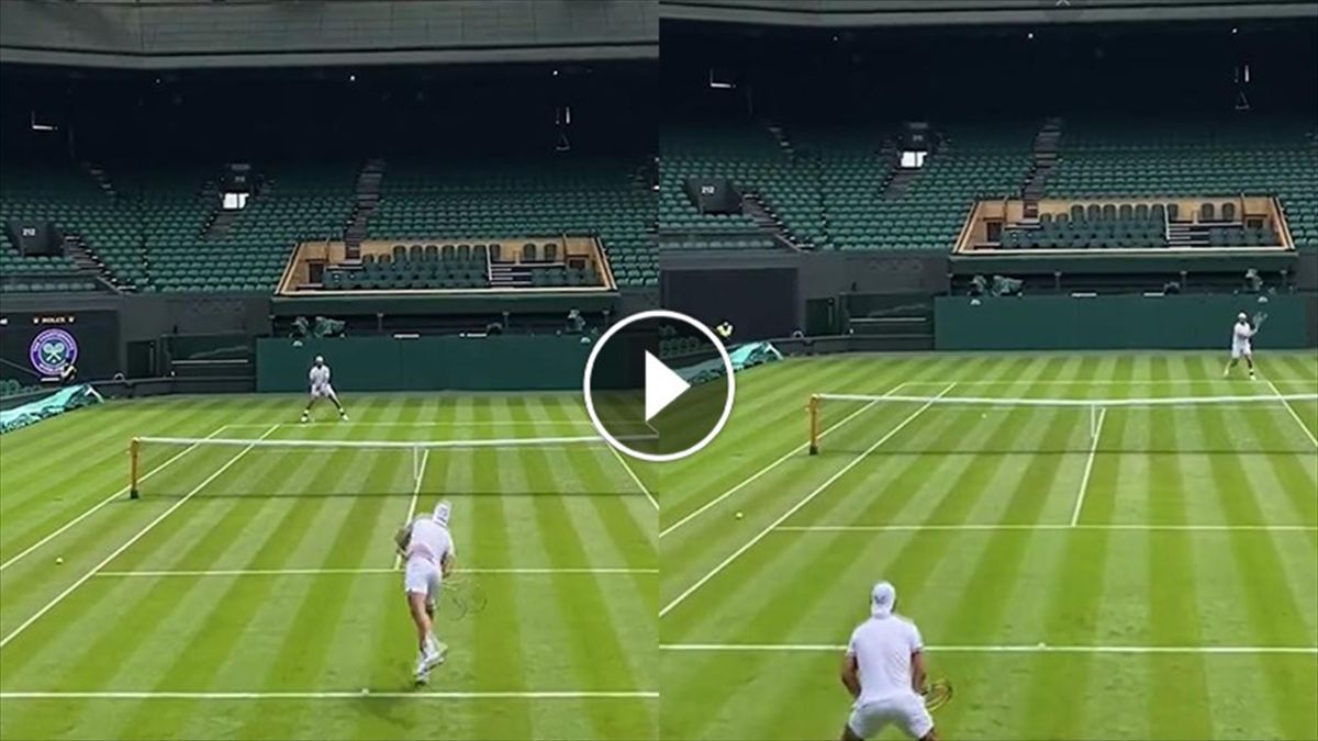 VIDEO - Nadal e Berrettini si allenano sul centrale di Wimbledon
