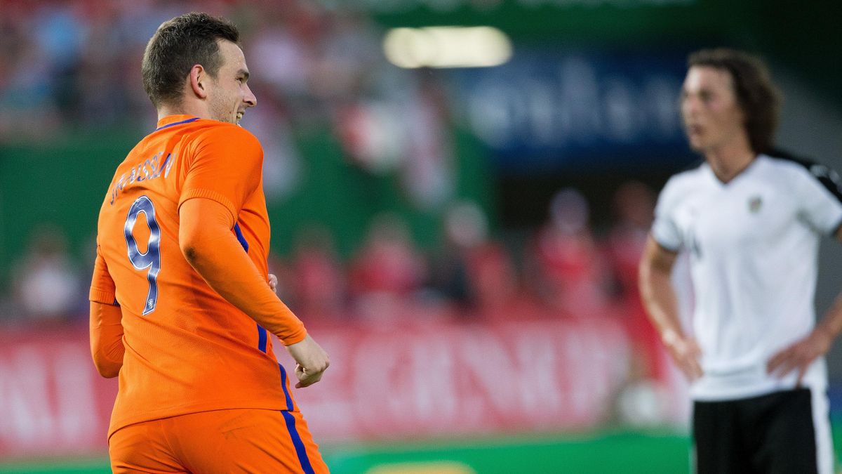 Vincent Janssen avec les Pays-Bas face à l'Autriche - 2016