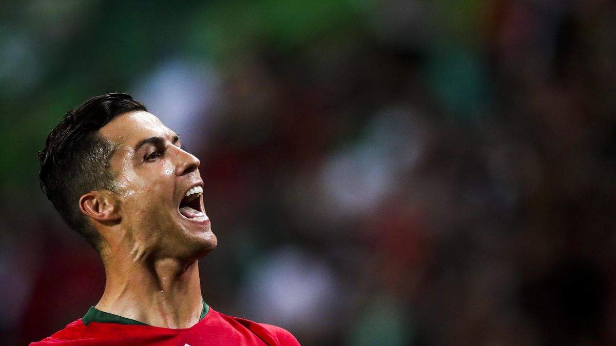 Cristiano Ronaldo célèbre un but avec le Portugal face au Luxembourg, le 11 octobre 2019 à Lisbonne.