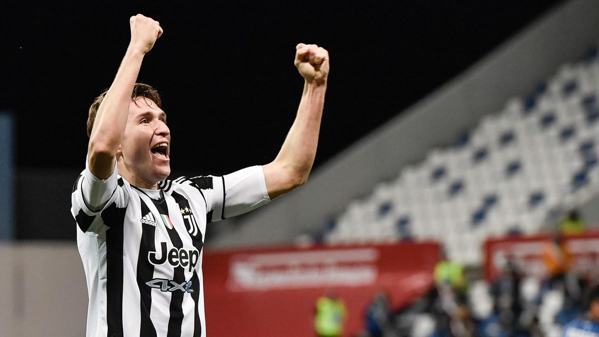 L'esultanza di Federico Chiesa, Atalanta-Juventus, Coppa Italia, Getty Images