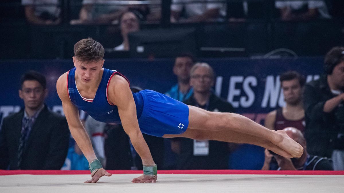 Benjamin Osberger lors des Internationaux de France de Gymnastique, 2022