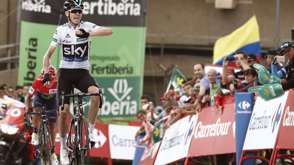 Froome, ganador de la etapa en Peña Cabarga.