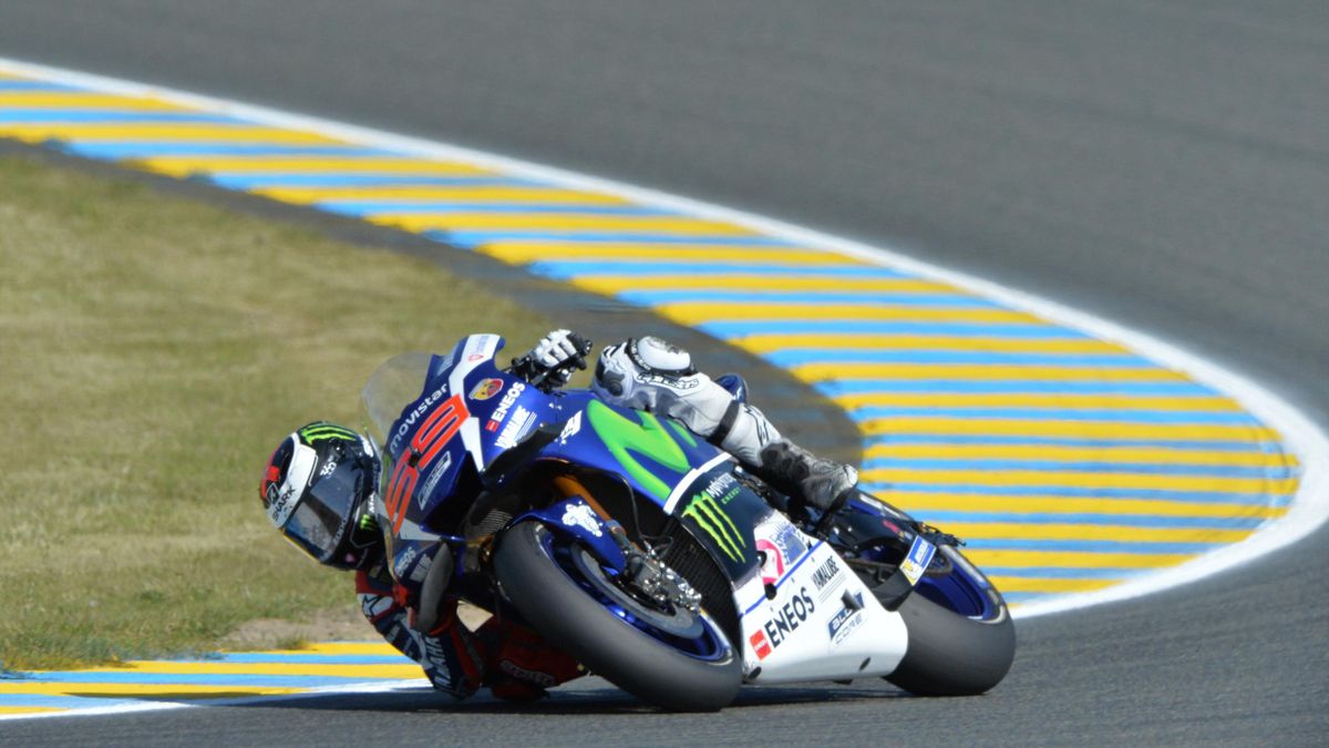 Jorge Lorenzo (Movistar Yamaha) lors des essais libres du GP de France