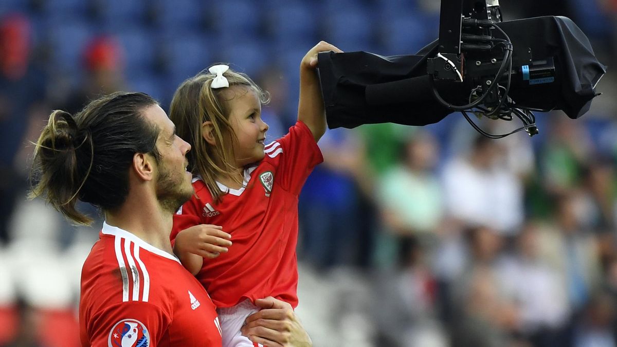 Gareth Bale und seine Tochter