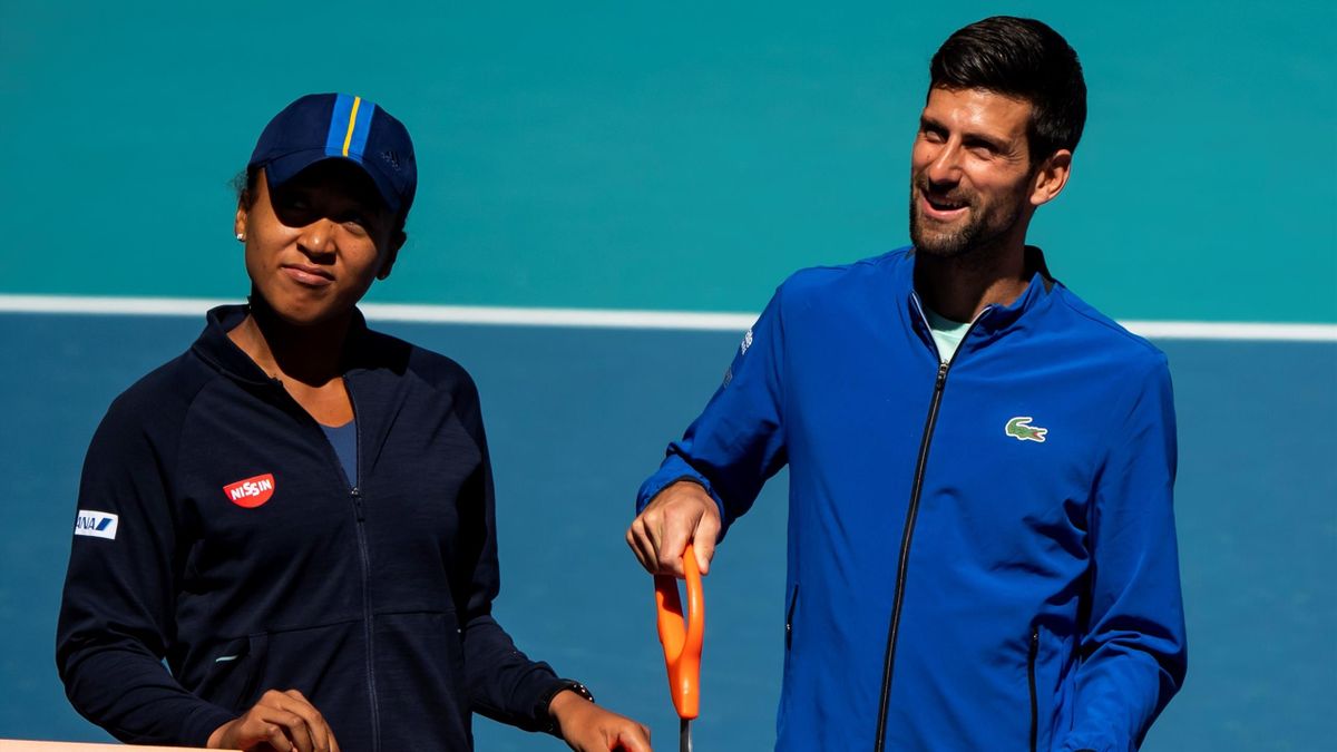 Naomi Osaka and Novak Djokovic