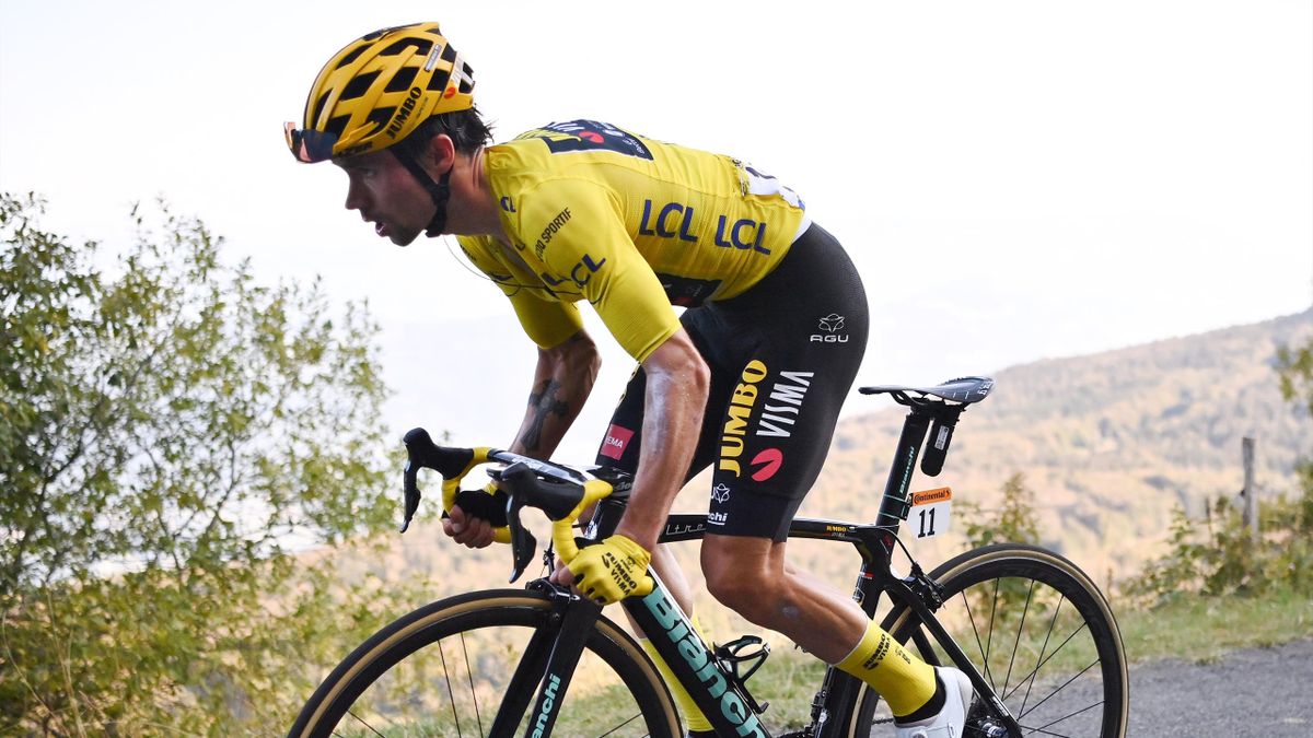 Primoz Roglic im Gelben Trikot der Tour de France 2020