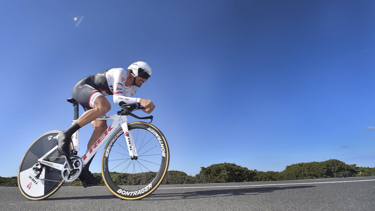 Fabian Cancellara (Trek) sur le contre-la-montre du Tour de l'Algarve