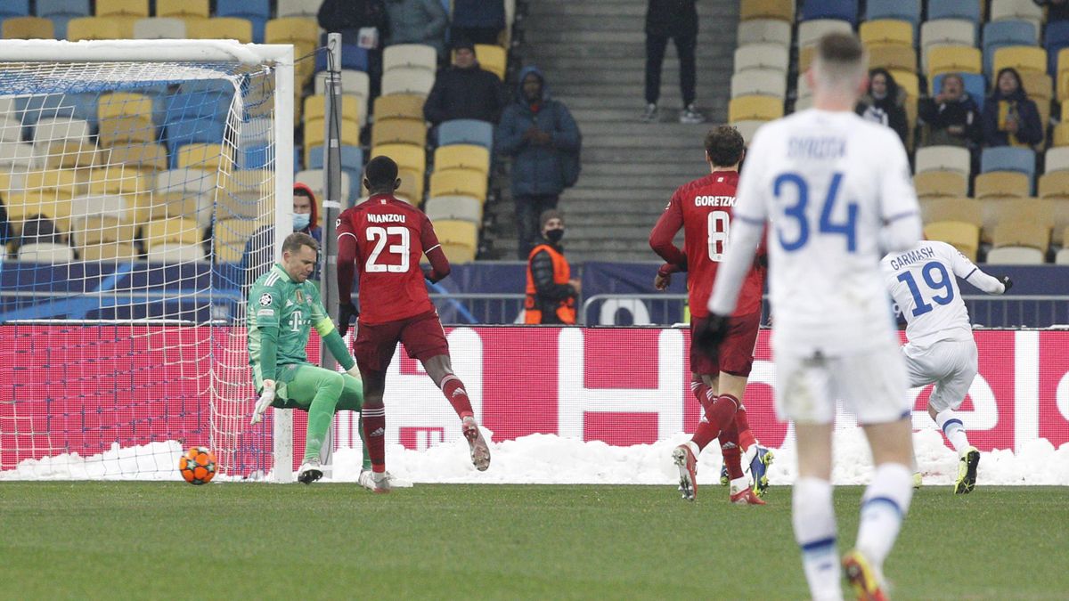Dynamo Kiew erzielte gegen den FC Bayern das erste Tor in dieser Champions-League-Saison