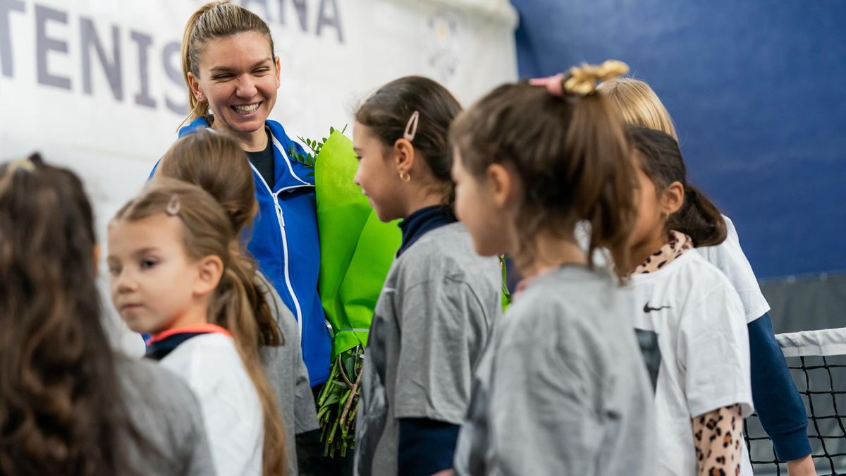 Simona Halep, antrenament alături de echipa micilor tenismeni susținuți de Fundația Olimpică Română