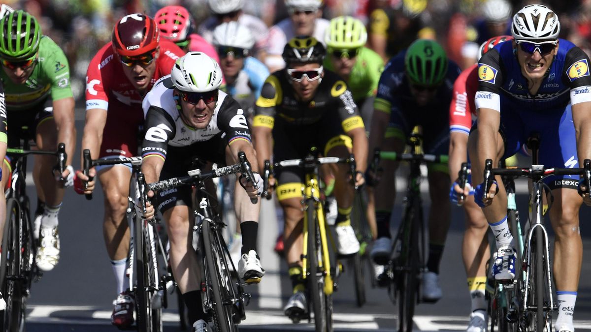 Tour de France 2016 Marcel Kittel im Sprint von Mark Cavedish