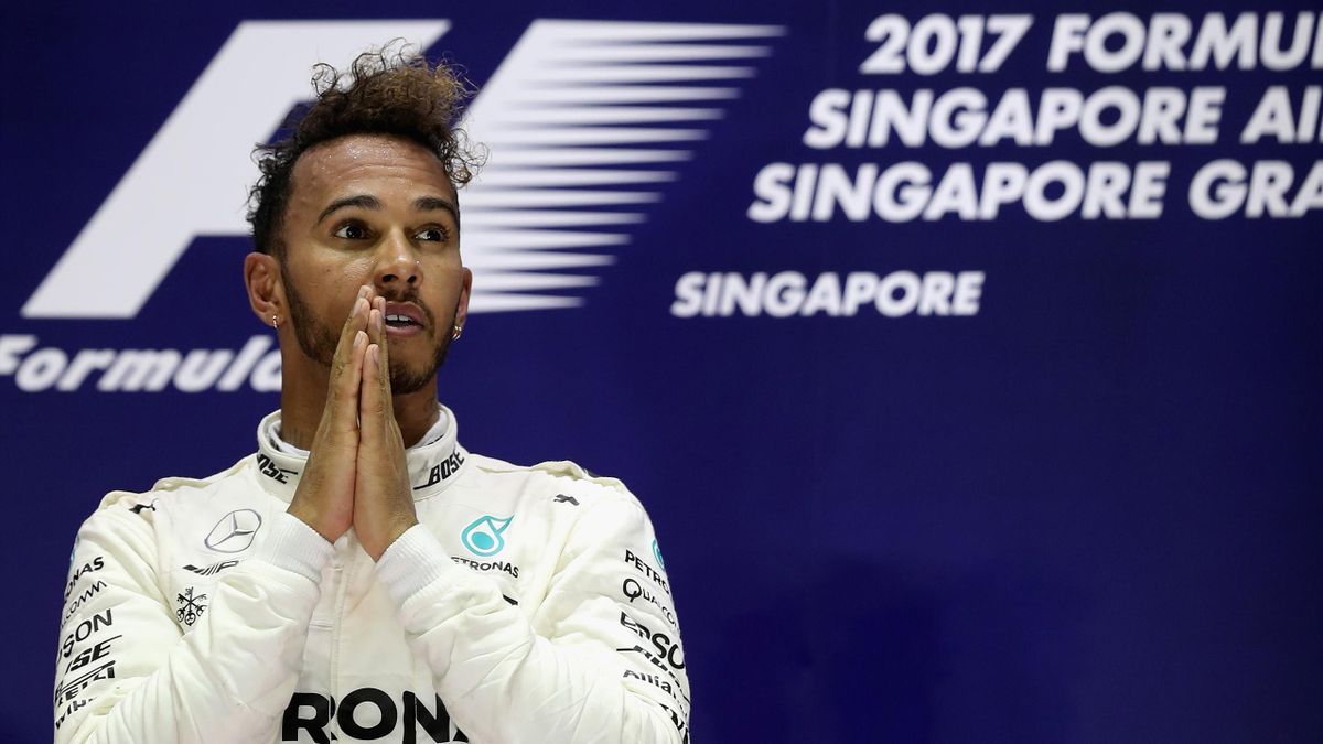 Lewis Hamilton (Mercedes) au Grand Prix de Singapour 2017