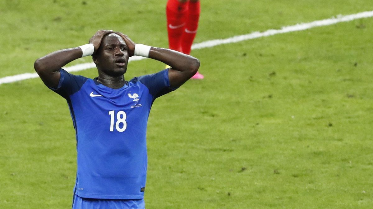 France's Moussa Sissoko reacts during the Euro 2016 final