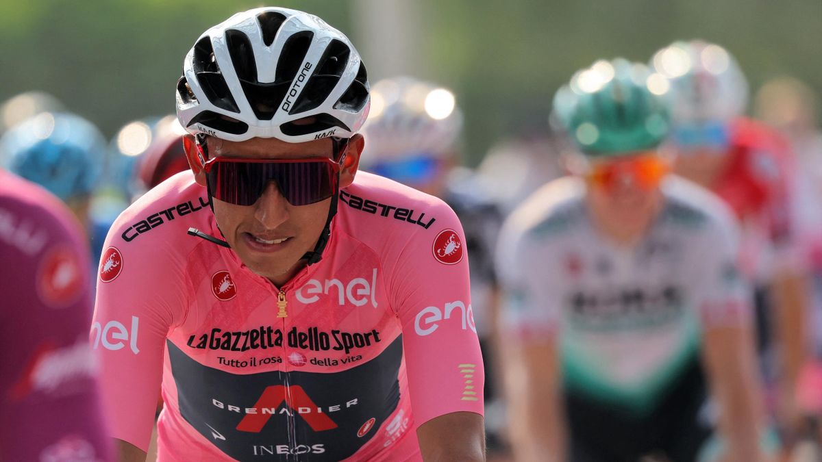 Egan Bernal of INEOS Grenadiers rides during the first-ever Giro dItalia Criterium race at Expo 2020 in Dubai on November 6, 2021