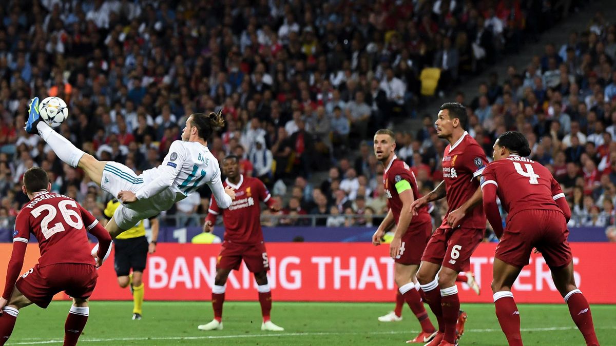 Gareth Bale, în timpul finalei Champions League din 2018