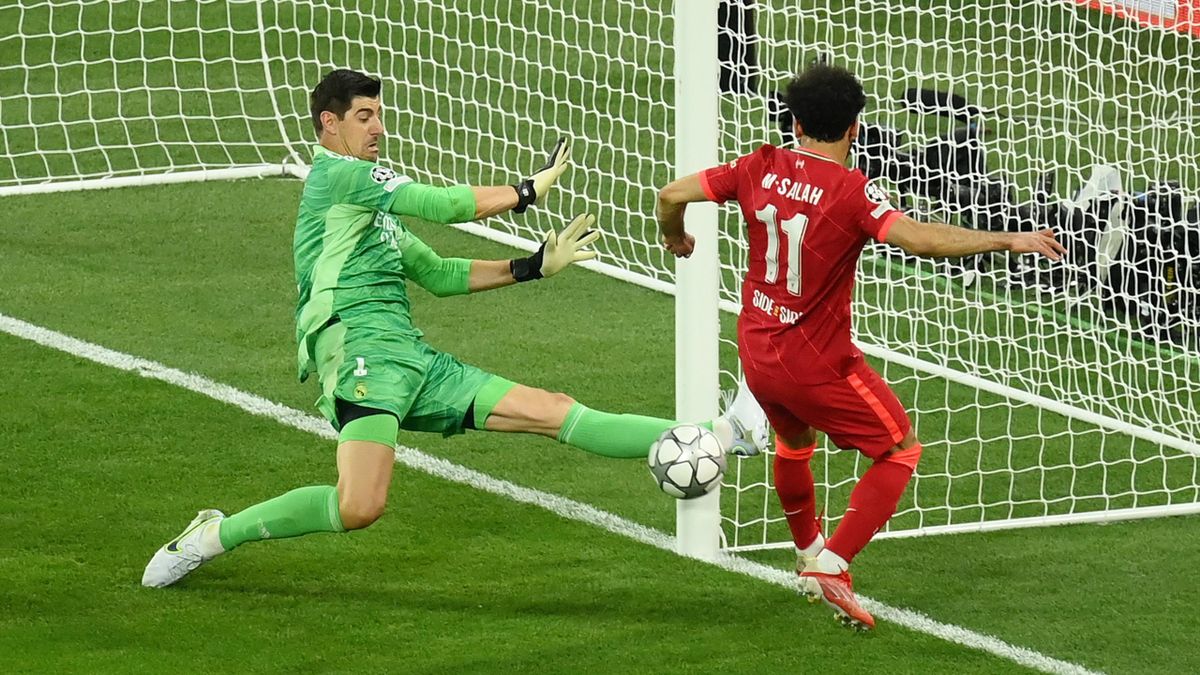 Courtois su Salah, Liverpool-Real Madrid, Getty Images