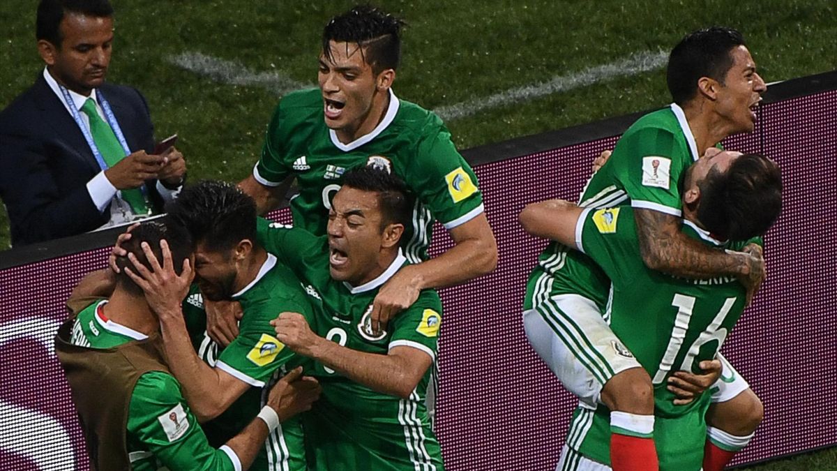La joie des Mexicains contre la Nouvelle-Zélande