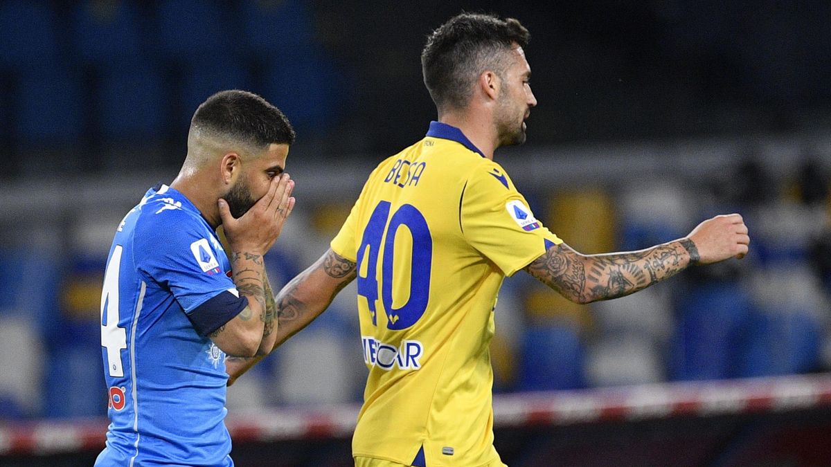 La disperazione di Lorenzo Insigne, Napoli-Verona, Serie A 2020-21, LaPresse