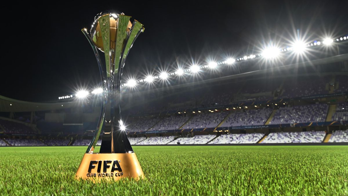 The FIFA World Club Cup trophy after the FIFA Club World Cup UAE 2018 match between ES Tunis and Al Ain on December 15, 2018 in Al Ain, United Arab Emirates.