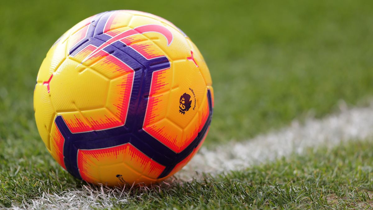 The match ball is seen prior to the Premier League match between Watford FC and Everton FC