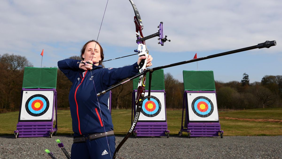 Naomi Folkard of Great Britain poses for a photo to mark the official announcement of the archery team selected to Team GB for the Tokyo 2020 Olympic Games