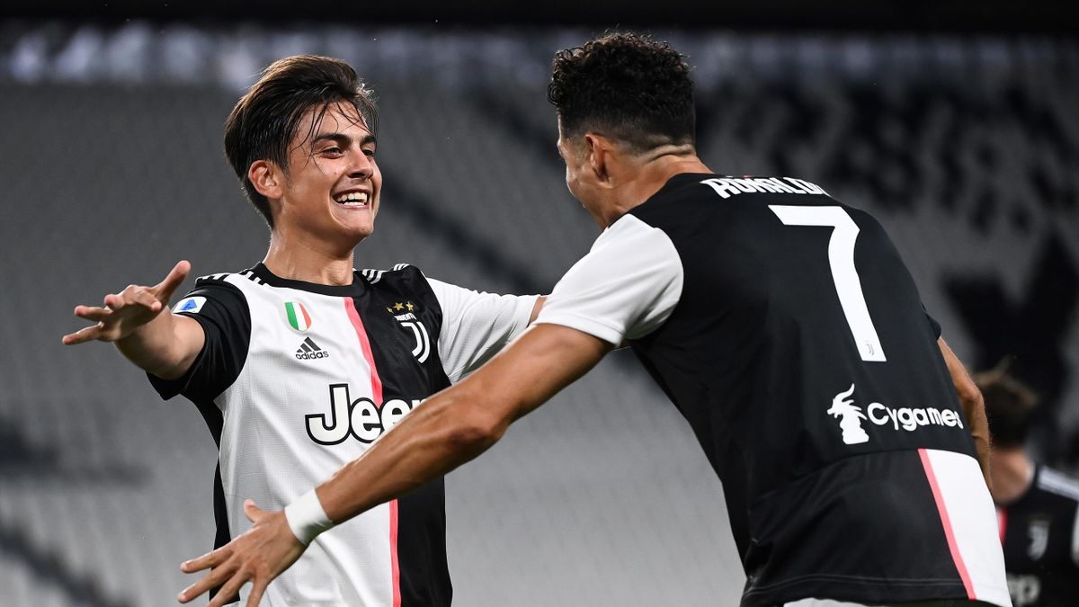 Juventus-Lazio, Serie A 2019-2020: esultanza Paulo Dybala - Cristiano Ronaldo (Getty Images)