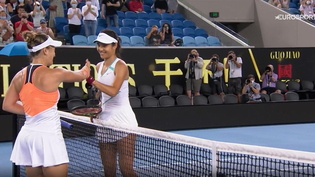 Emma Raducanu loses out to Danka Kovinic at Australian Open in Melbourne