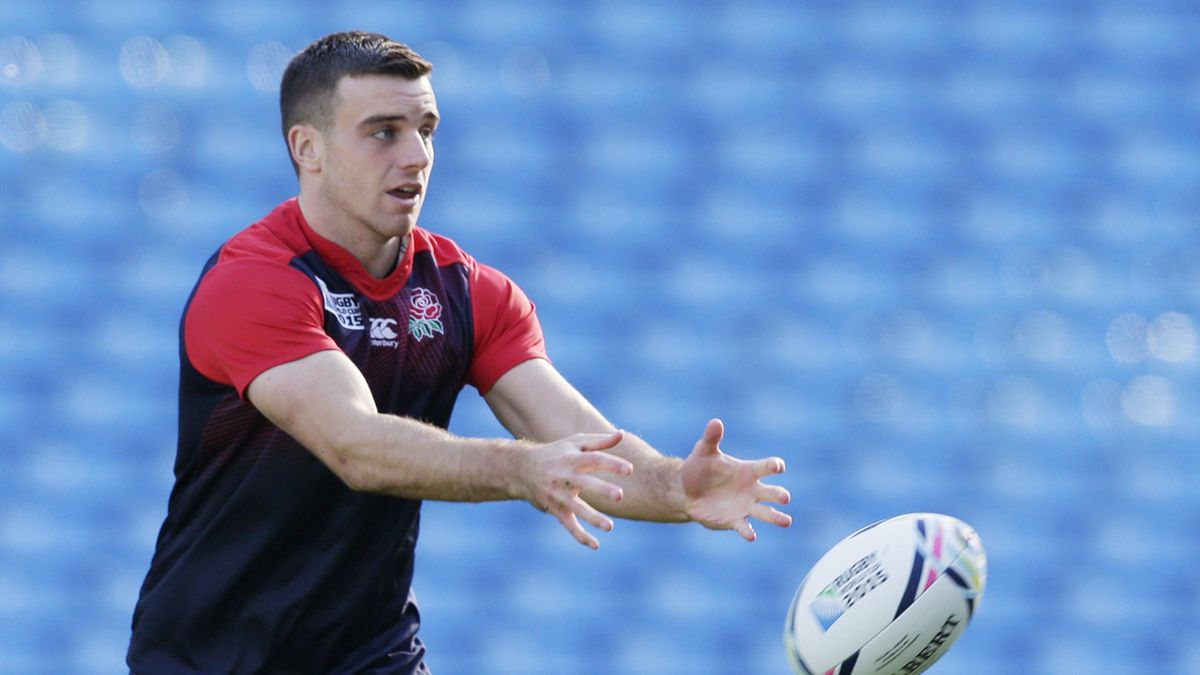England's George Ford during training