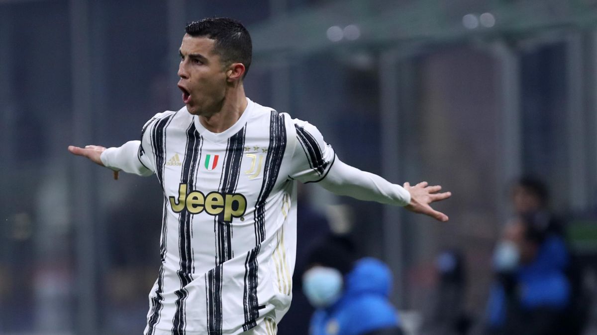 Cristiano Ronaldo celebra su gol con la Juventus.