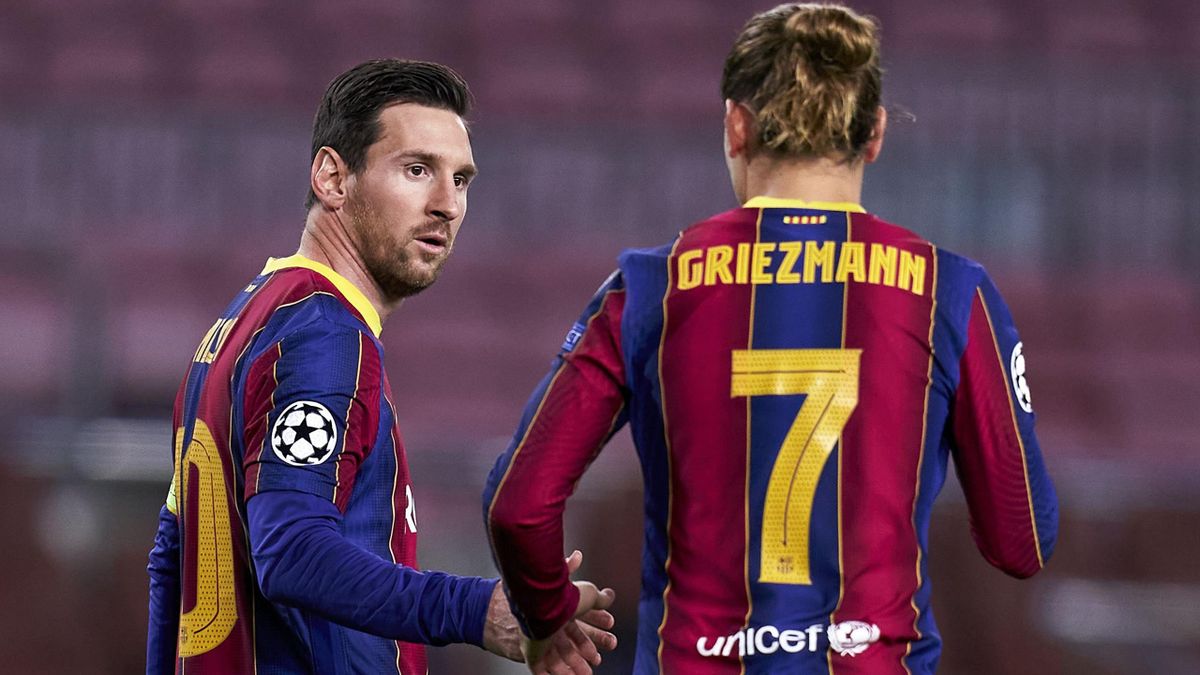 Lionel Messi și Antoine Griezmann
