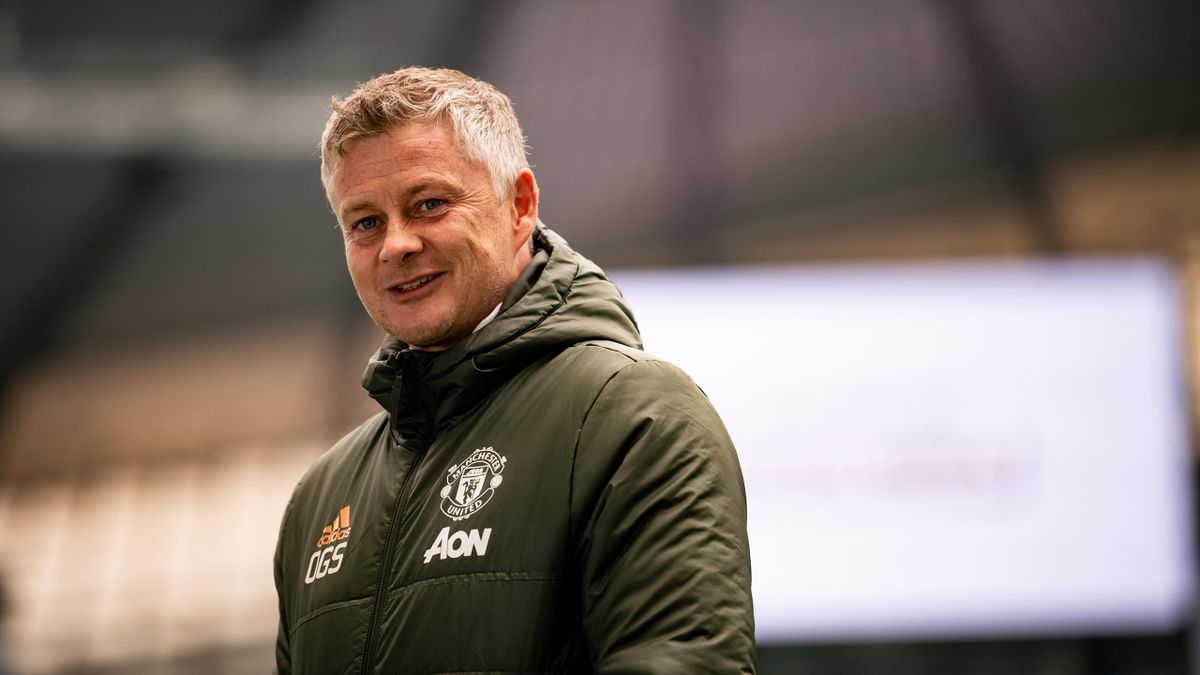 Manchester United Head Coach / Manager Ole Gunnar Solskjaer gives an interview prior to the Premier League match between Manchester City and Manchester United at Etihad Stadium