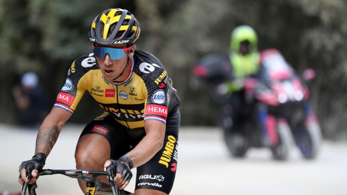Dylan Groenewegen al termine della tappa di Montalcino - Giro d'Italia 2021