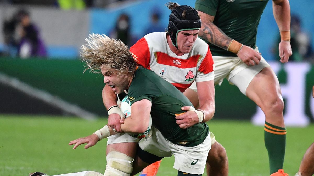 South Africa knock hosts Japan out of the rugby world cup