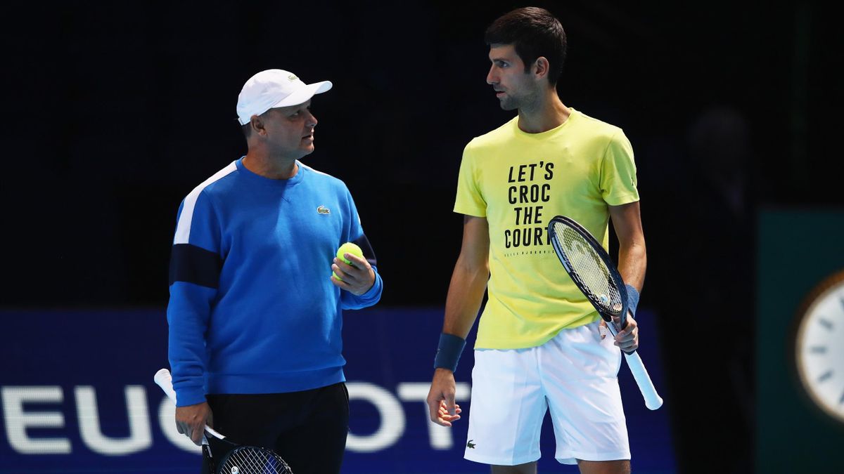 Marian Vajda (l.) und Novak Djokovic