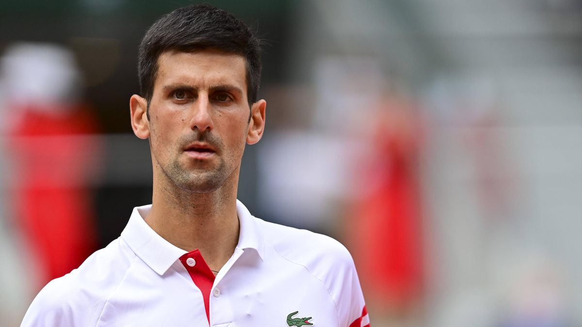 Novak Djokovic à Roland-Garros en 2021.