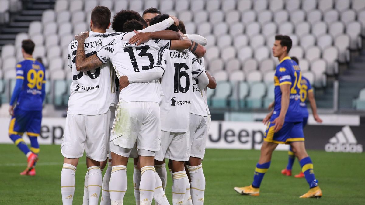 Esultanza Alex Sandro, Juventus-Parma, Serie A 2020-21, Getty Images