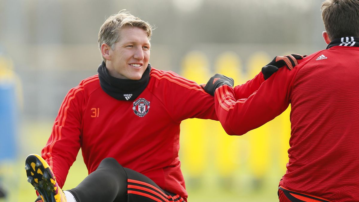 Manchester United's Bastian Schweinsteiger during training