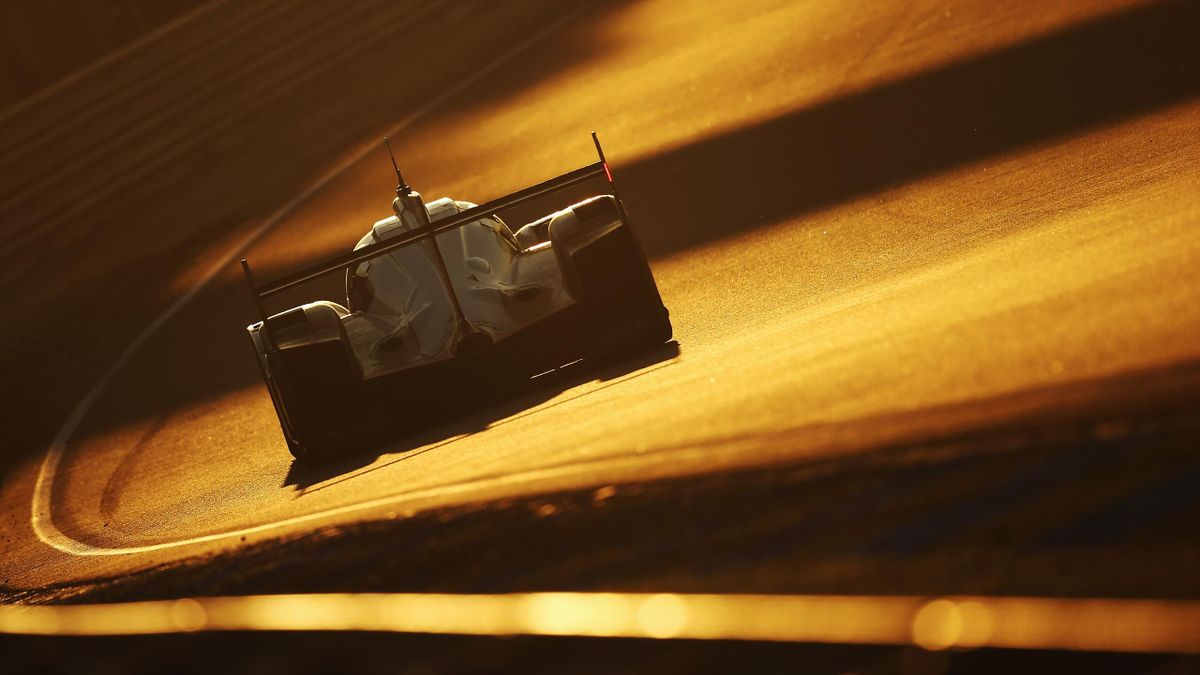 The Porsche LMP Team 919 of Neel Jani, Nick Tandy and Andre Lotterer drives during the Le Mans 24 Hours race at the Circuit de la Sarthe on June 18, 2017 in Le Mans, France