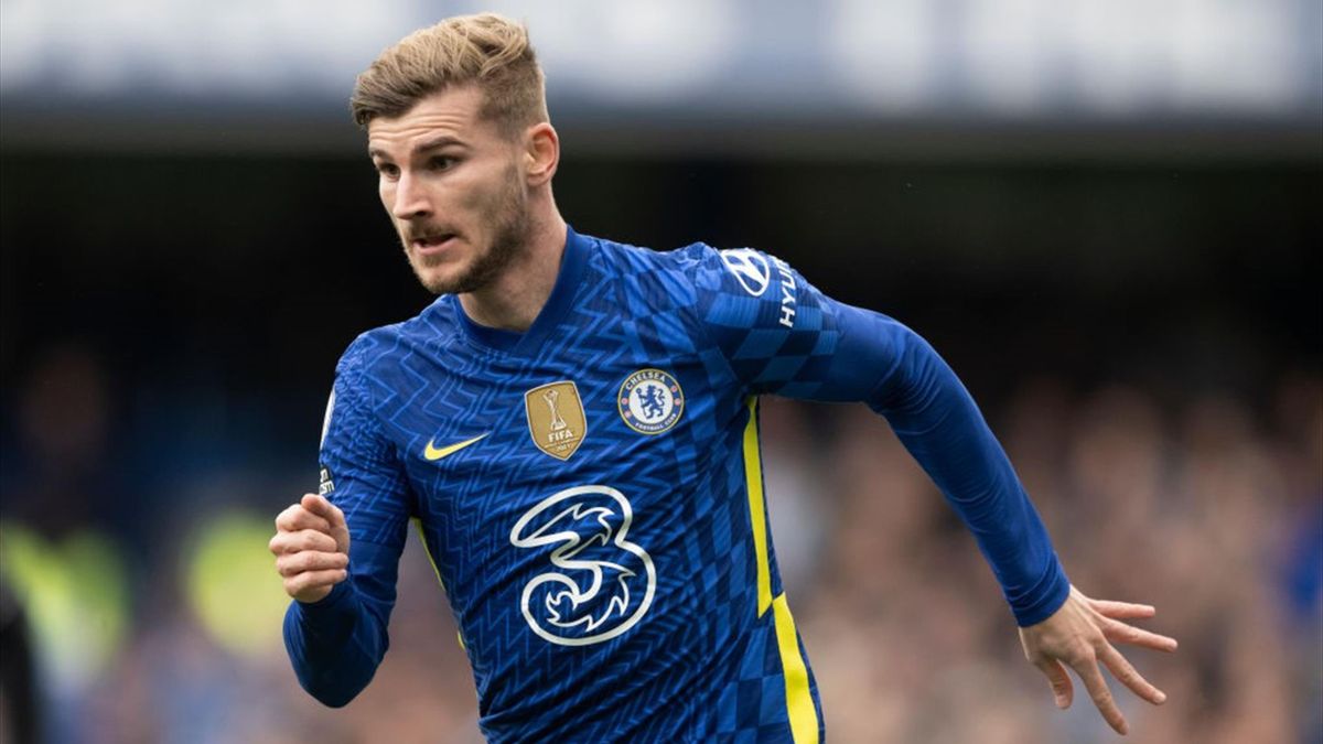 Timo Werner of Chelsea during the Premier League match between Chelsea and Newcastle United at Stamford Bridge on March 13, 2022